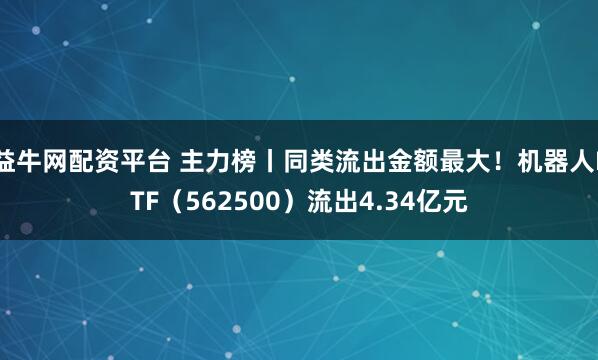 益牛网配资平台 主力榜丨同类流出金额最大！机器人ETF（562500）流出4.34亿元